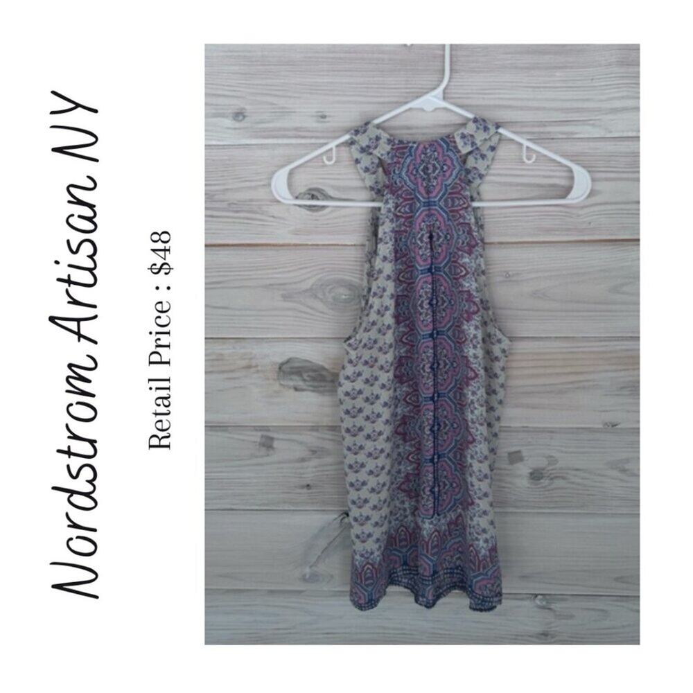 Artisan NY Paisley Print Halter Tank Size Small